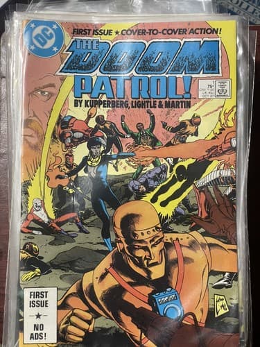 Lot Of 10 DOOM PATROL 1st Series #1 - 10 (1987 DC) - Thumbnail 3