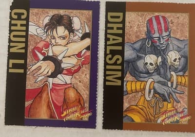 Lot of 11 Street Fighter II Turbo Trading Cards 1993 Nintendo - Thumbnail 10