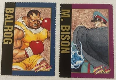Lot of 11 Street Fighter II Turbo Trading Cards 1993 Nintendo - Thumbnail 8