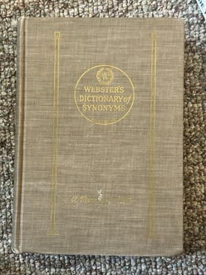 1951 Edition Of Websterâs Dictionary Of Synonyms By G. & C. Merriam Co.. - Image 1