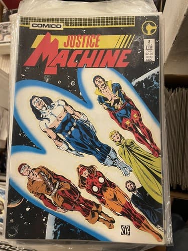 Lot Of 11 Justice Machine #1 - 11 (1987 Comico) - Thumbnail 4