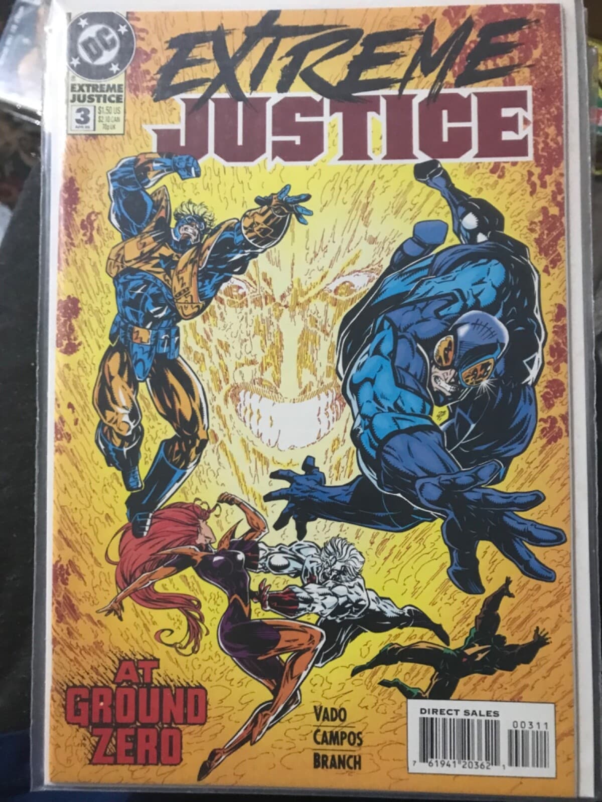 Extreme Justice #1 - 3 (1995 DC) Lot of 3 Captain Atom, Blue Beetle, Booster Gol - Thumbnail 4