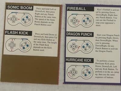 Lot of 11 Street Fighter II Turbo Trading Cards 1993 Nintendo - Thumbnail 6