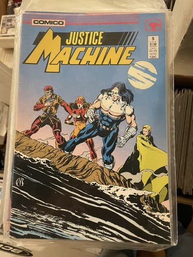 Lot Of 11 Justice Machine #1 - 11 (1987 Comico) - Thumbnail 10