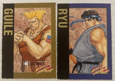 Lot of 11 Street Fighter II Turbo Trading Cards 1993 Nintendo - Thumbnail 7
