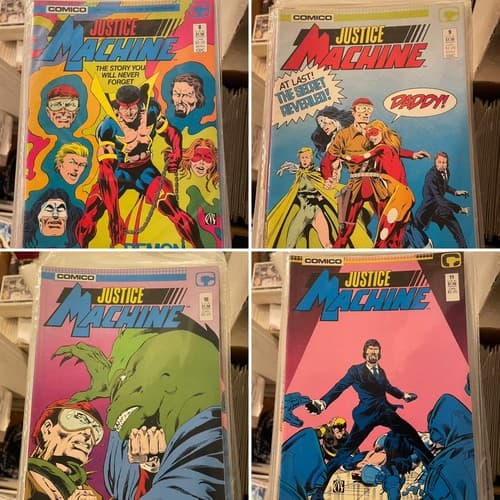 Lot Of 11 Justice Machine #1 - 11 (1987 Comico) - Thumbnail 16