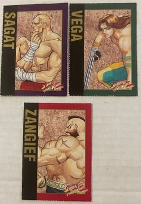 Lot of 11 Street Fighter II Turbo Trading Cards 1993 Nintendo - Thumbnail 9