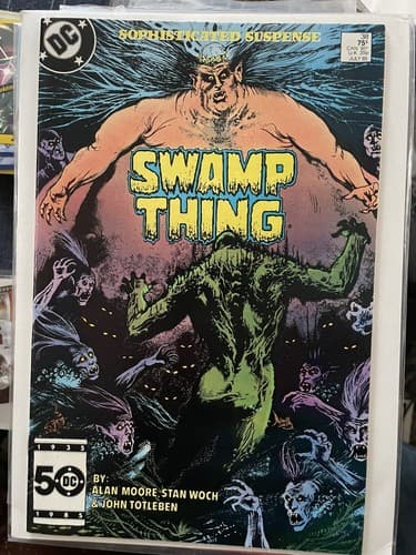 Swamp Thing 2nd Series #38 (1985 DC) 3rd appearance of Constantine Key - Image 1