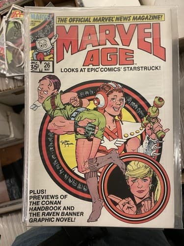 Lot Of 8 Marvel Age #21, 23, 24, 25, 26, 27, 28, 29 (1984 Marvel) 1 KEY ISSUE - Thumbnail 6