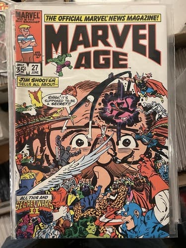 Lot Of 8 Marvel Age #21, 23, 24, 25, 26, 27, 28, 29 (1984 Marvel) 1 KEY ISSUE - Thumbnail 7