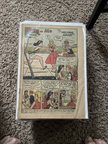BETTY AND ME #1 (1965 ARCHIE Series) Coverless SILVER AGE/ KEY- Complete - Image 1