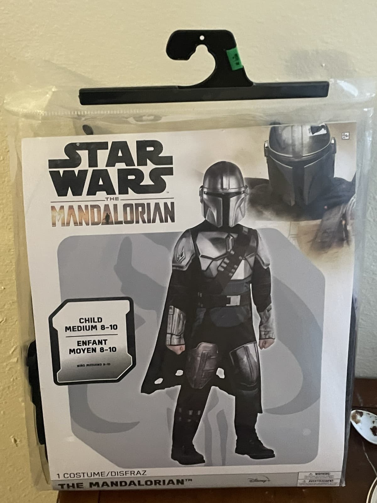Star Wars MANDALORIAN Kids Halloween Costume & Mask - Child Size 8-10 Medium NEW - Image 1