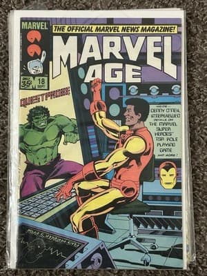 Marvel Age #15 - 20 (1984 Marvel) Lot Of 6 - 1 KEY - Black Spider-Man Suit - Thumbnail 5