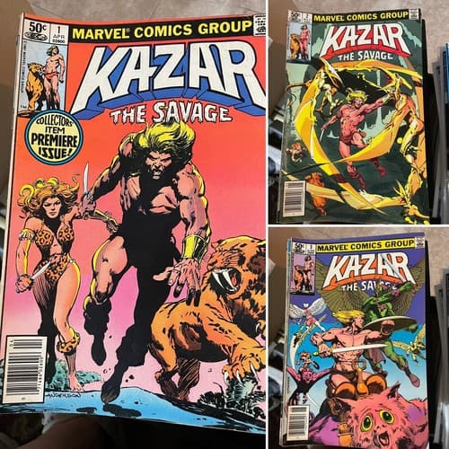 Lot Of 3 Ka-Zar the Savage #1 - 3 (1981 Marvel) Shanna - Image 1