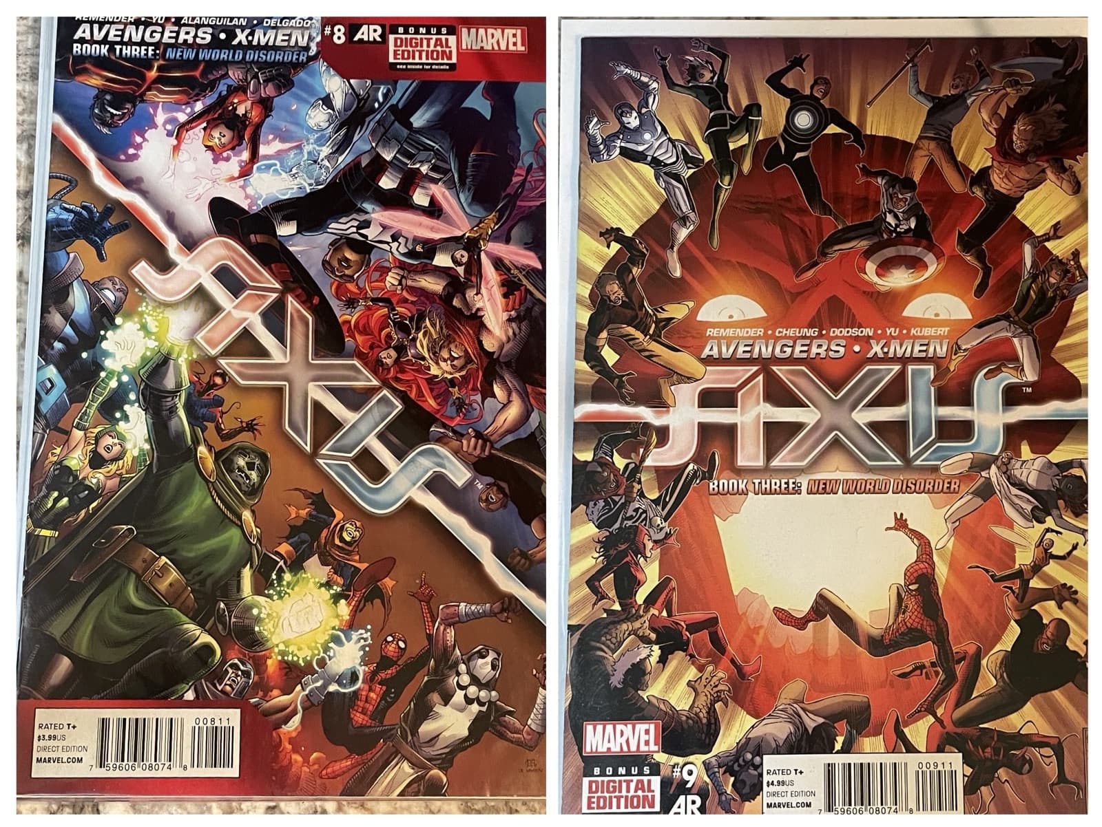 Avengers and X-Men Axis Book Three: New World Disorder #8 & 9 (2014 Marvel) - Image 1