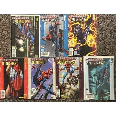 Ultimate Spider-Man #10, 11, 12, 13, 15, 19, 20 (2001 Marvel) Lot of 7 - 1 KEY - Image 1