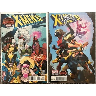 X-Men â92 #1 & 1 Gwen Variant (2005 Marvel) Lot of 2 Secret Wars Key Issue - Image 1