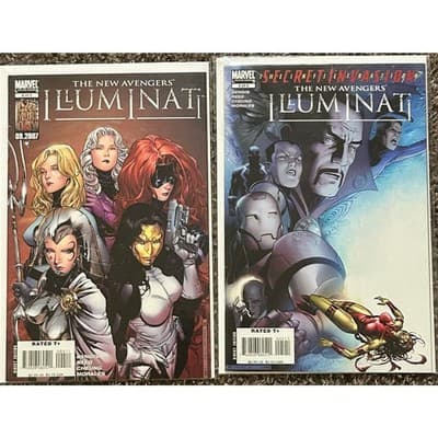 New Avengers Illuminati #4 & 5 (2007 Marvel) Lot of 2 - 1 KEY ISSUE - Image 1