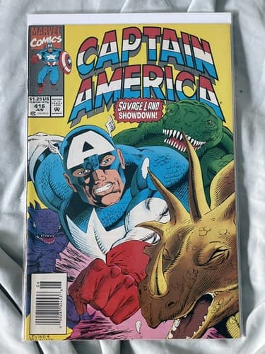Captain America #411 - 416 (1968 Marvel) Lot of 6 Crossbone, Savage Land - Thumbnail 7