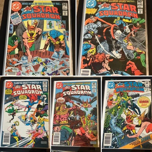 Lot Of 5 ALL-STAR SQUADRON #1, 3, 4, 6, 8 (1981 DC) - Image 1