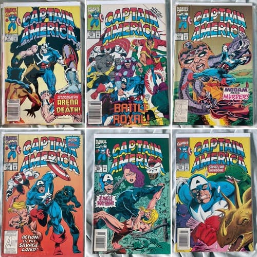 Captain America #411 - 416 (1968 Marvel) Lot of 6 Crossbone, Savage Land - Image 1