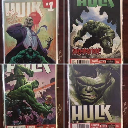 Lots Of 4 Hulk 2nd Series #1, 2, 3, 5 (2014 Marvel) - Image 1
