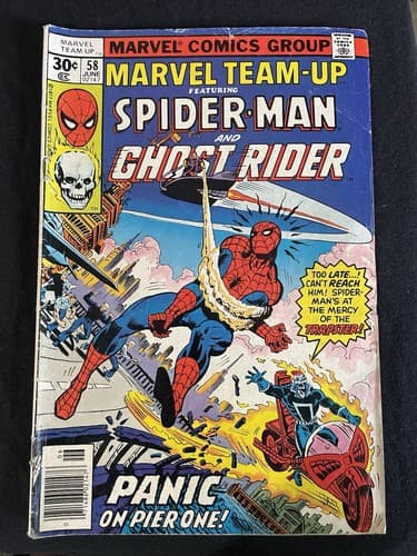 MARVEL TEAM-UP #58 (1972 Marvel) Ghost Rider - Image 1