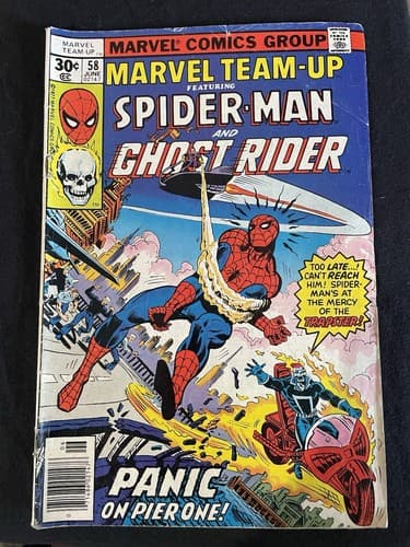 MARVEL TEAM-UP #58 (1972 Marvel) Ghost Rider - Thumbnail 2