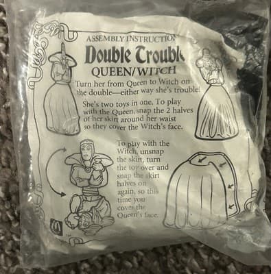 1992 McDonaldâs Happy Meal Toys Snow White and the Seven Dwarfs Lot of 5 - Thumbnail 3