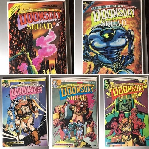 Doomsday Squad 1, 2, 4, 5, 6 (1986 Fantagraphic) John Byrne - Image 1