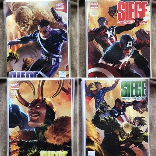 Siege Set of 4 One-Shots! (2010 Marvel) Young Avengers, Secret Warriors, Loki, - Image 1