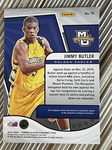 2022-23 Panini Chronicles Draft Picks - Revolution #75 Jimmy Butler - Thumbnail 2