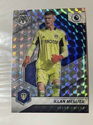 2021-22 PANINI MOSAIC PREMIER LEAGUE ILLAN MESLIER SILVER PRIZM #192 LEEDS - Image 1