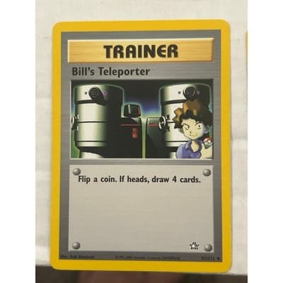 Neo Genesis Vintage Pokemon TCG Lot of 8, 6 Common, 2 Uncommon - Thumbnail 7