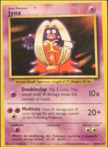 PokÃ©mon TCG Jynx Base Set 31/102 Regular Unlimited Uncommon - Image 1