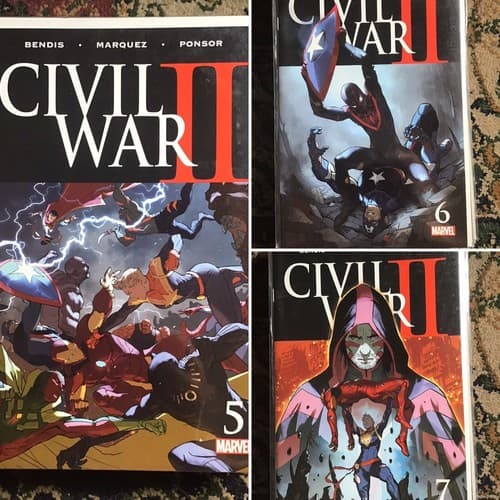 Civil War II #5 - 7 (2016 Marvel) 1st Meeting Miles Morales & Venom - Image 1