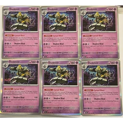 Dusknoir (Holo Foil) Shrouded Fable PokÃ©mon #20/64 Rare Set of 6 - Image 1