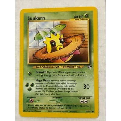 Neo Genesis Vintage Pokemon TCG Lot of 8, 6 Common, 2 Uncommon - Thumbnail 5