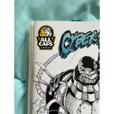 Cyberfrog: Bloodhoney #1C B&W Signed by Ethan Van Sciver (2019 All Caps Comics) - Thumbnail 3