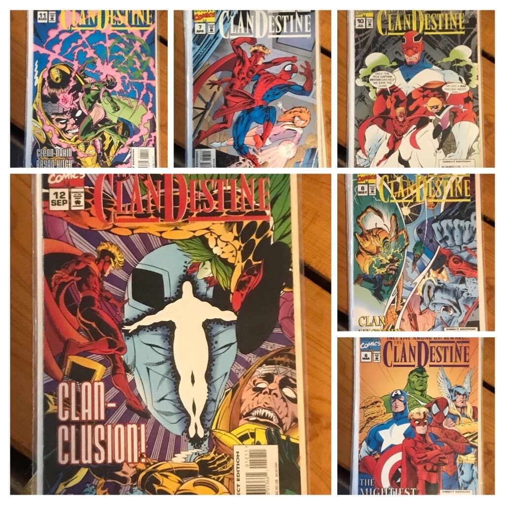 THE CLAN DESTINE #0 - 4, 6 - 8, 10 - 12 (1994 Marvel) FOIL COVER 1ST Lot of 11 - Thumbnail 2