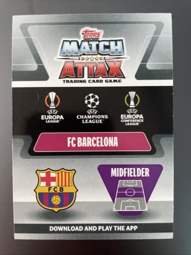 2021-22 Topps Match Attax UCL Extra Squad Update Crystal Gavi #SU18 Rookie RC - Thumbnail 2