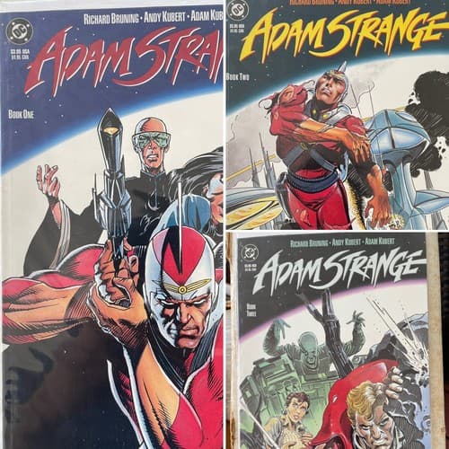 Lot Of 3 Adam Strange #1 - 3 (1990 DC) Kubert & Kubert - Image 1
