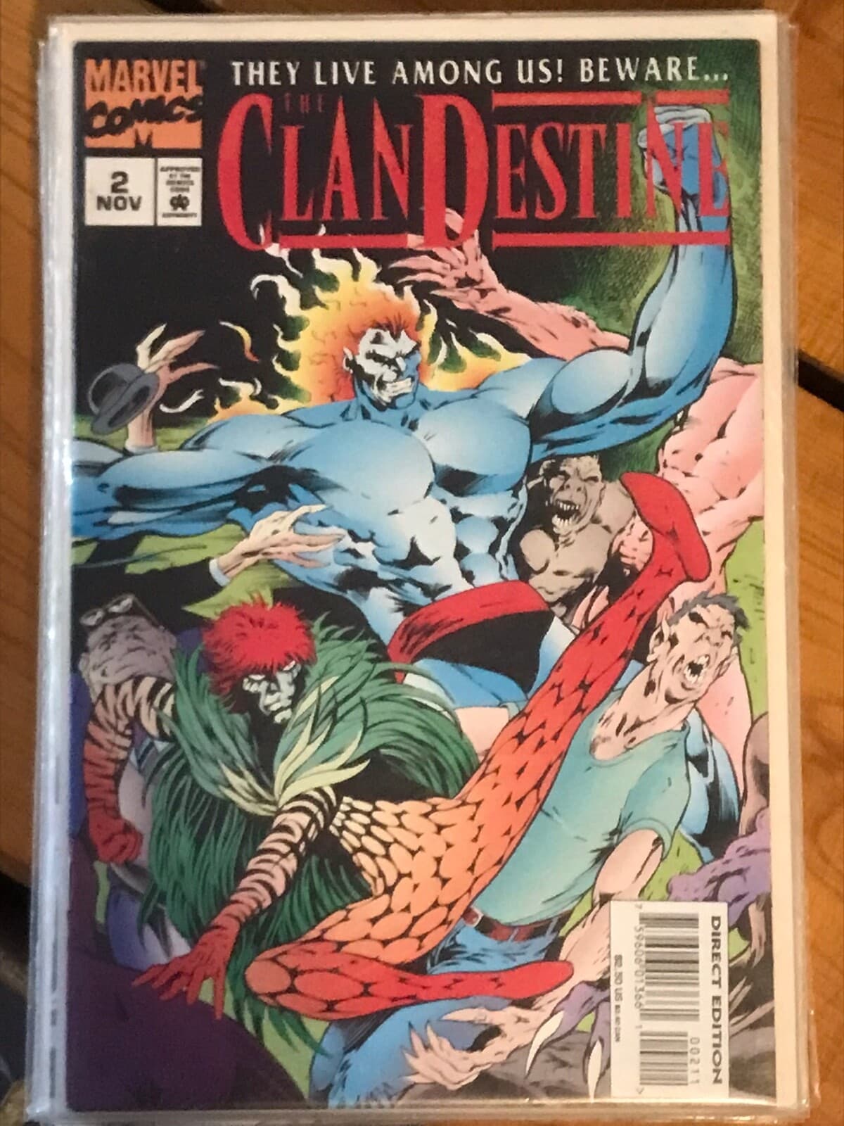 THE CLAN DESTINE #0 - 4, 6 - 8, 10 - 12 (1994 Marvel) FOIL COVER 1ST Lot of 11 - Thumbnail 5