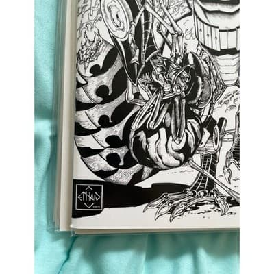 Cyberfrog: Bloodhoney #1C B&W Signed by Ethan Van Sciver (2019 All Caps Comics) - Thumbnail 12