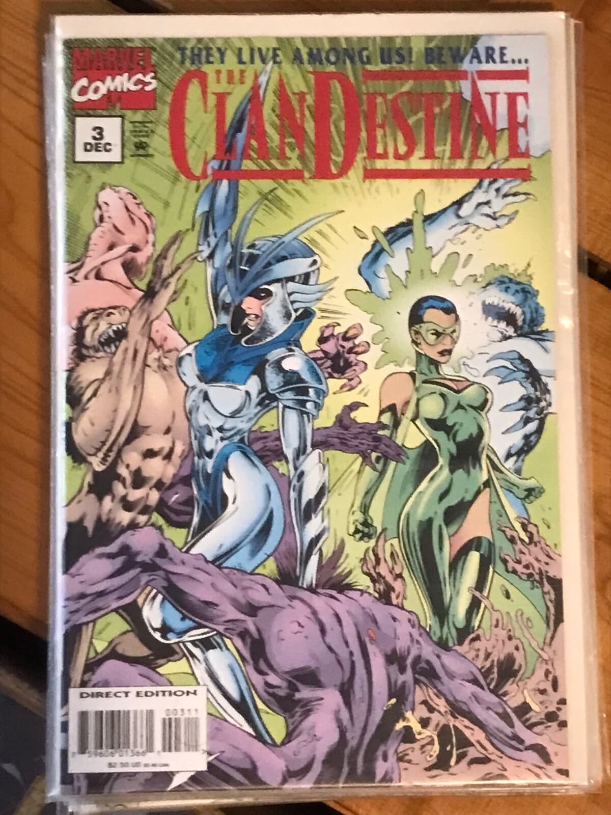 THE CLAN DESTINE #0 - 4, 6 - 8, 10 - 12 (1994 Marvel) FOIL COVER 1ST Lot of 11 - Thumbnail 6