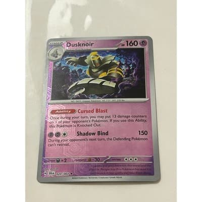 Dusknoir (Holo Foil) & (Reverse Holo)Shrouded Fable PokÃ©mon #20/64 Rare Set of 2 - Thumbnail 2