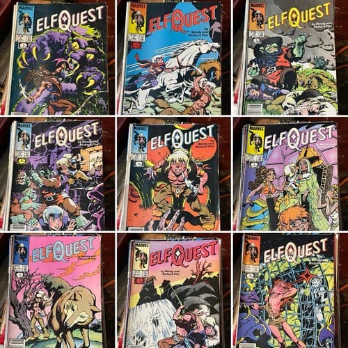 Lot Of 9 Elf Quest #6, 7, 10 - 15, 17 (1985 Marvel) - Image 1