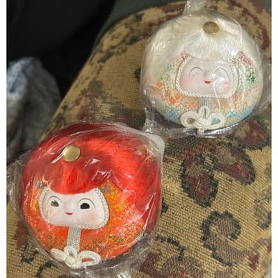 Japanese Hime Daruma dolls (Princess Daruma) Lot of 2 UNWRAPPED - Thumbnail 2