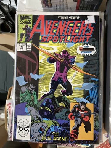 Lot Of 10 Avengers Spotlight #21-23, 27-29, 31-34 (1989 Marvel) Hawkeye Vision - Thumbnail 11