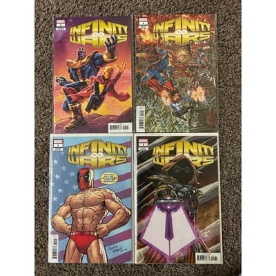 Infinity Wars #1 LTD 1 For 10, 1 Garron, 1 RPIV, 1 Lim (2018 Marvel) Lot of 4 - Image 1